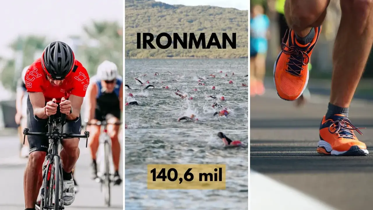 Triathlon co to? Kolarz, pływacy w wodzie i biegacz w pomarańczowych butach. Wyzwanie 140,6 mil.