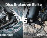 Porównanie hamulców tarczowych w rowerach elektrycznych: mechaniczne vs. hydrauliczne.