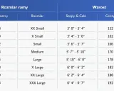 Tabela rozmiarów rowerów: jaka rama do wzrostu 160 cm? Odpowiedni rozmiar ramy to 52 cm (Small), odpowiadający wzrostowi 166-170 cm.