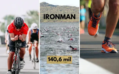Triathlon co to? Kolarz, pływacy w wodzie i biegacz w pomarańczowych butach. Wyzwanie 140,6 mil.