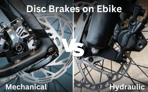 Porównanie hamulców tarczowych w rowerach elektrycznych: mechaniczne vs. hydrauliczne.