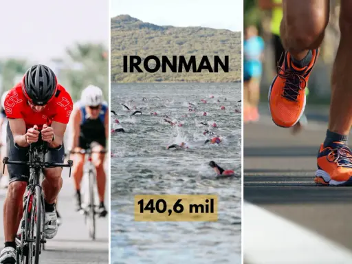 Triathlon co to? Kolarz, pływacy w wodzie i biegacz w pomarańczowych butach. Wyzwanie 140,6 mil.