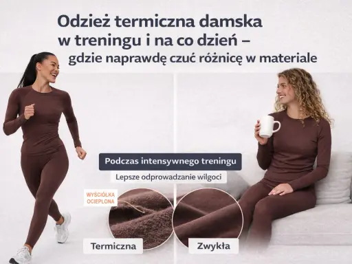 Damska odzież termiczna i termoaktywna: biegnij i odpoczywaj w komforcie. Różnica w materiale jest odczuwalna!