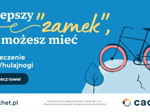 Najlepszy "zamek" dla Twojego roweru to ubezpieczenie od kradzieży. Zabezpiecz swój rower z Cachet.
