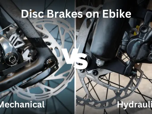 Porównanie hamulców tarczowych w rowerach elektrycznych: mechaniczne vs. hydrauliczne.