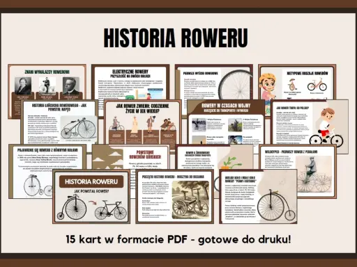 Krótka historia roweru: od wynalazków po rowery górskie i elektryczne. Poznaj ewolucję tego pojazdu.